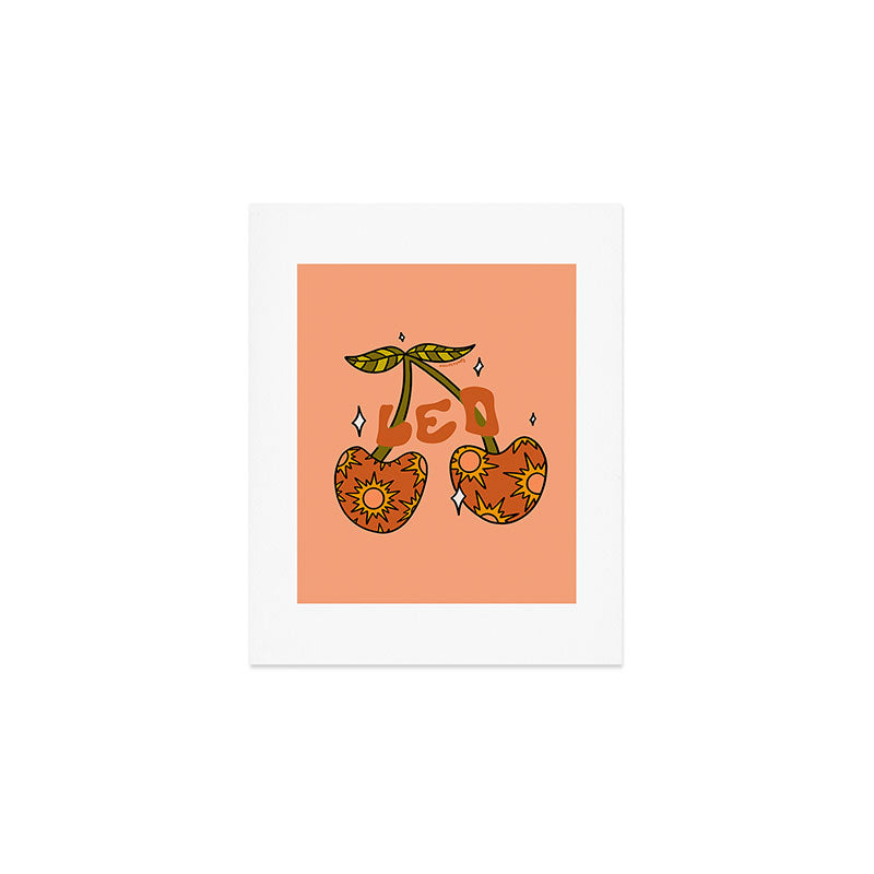 Leo Cherries Art Print Gallery Image 1