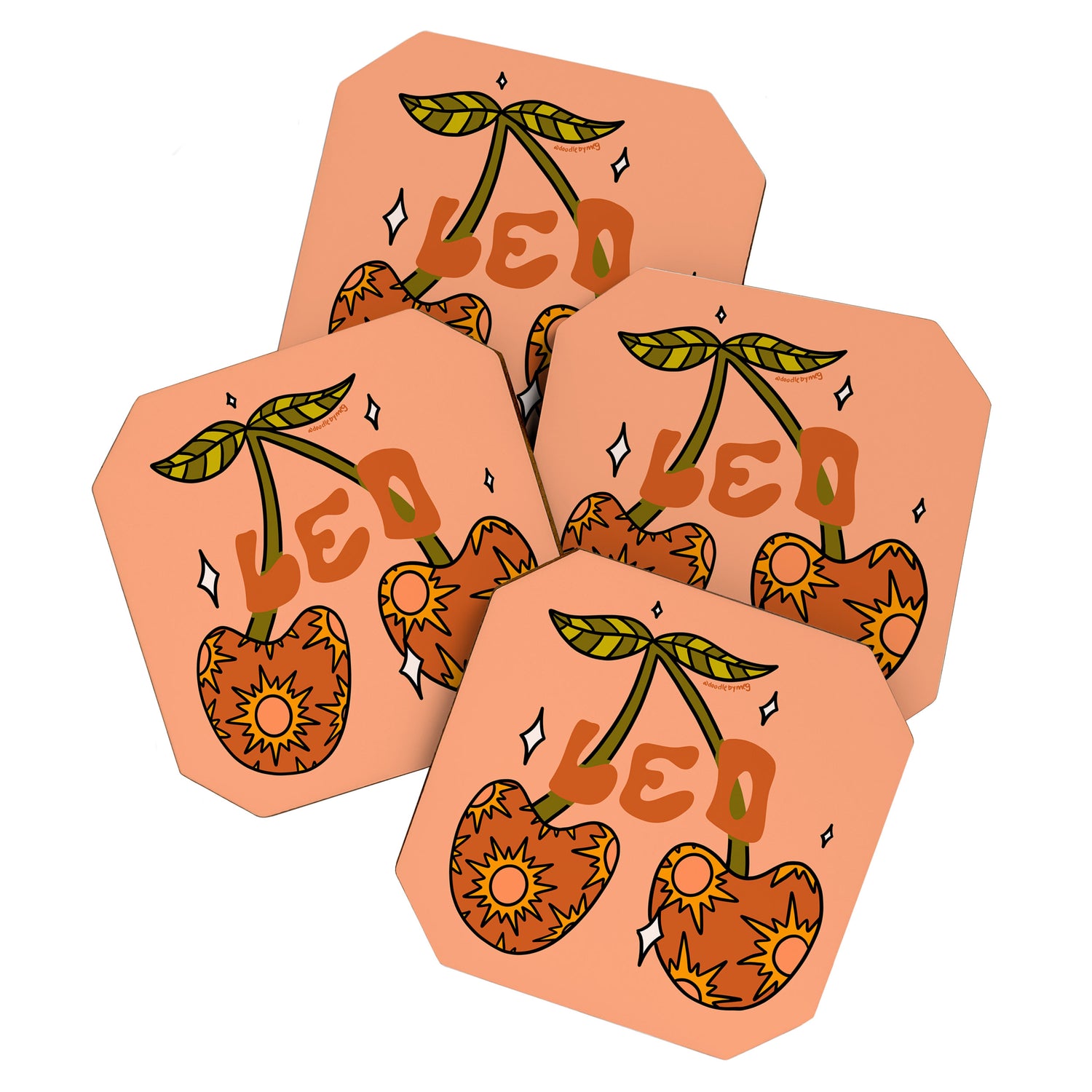 Leo Cherries Coaster Gallery Image 1