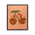 Leo Cherries Framed Canvas Print Gallery Image 8
