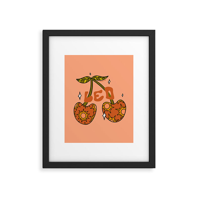 Leo Cherries Framed Art Print Gallery Image 6