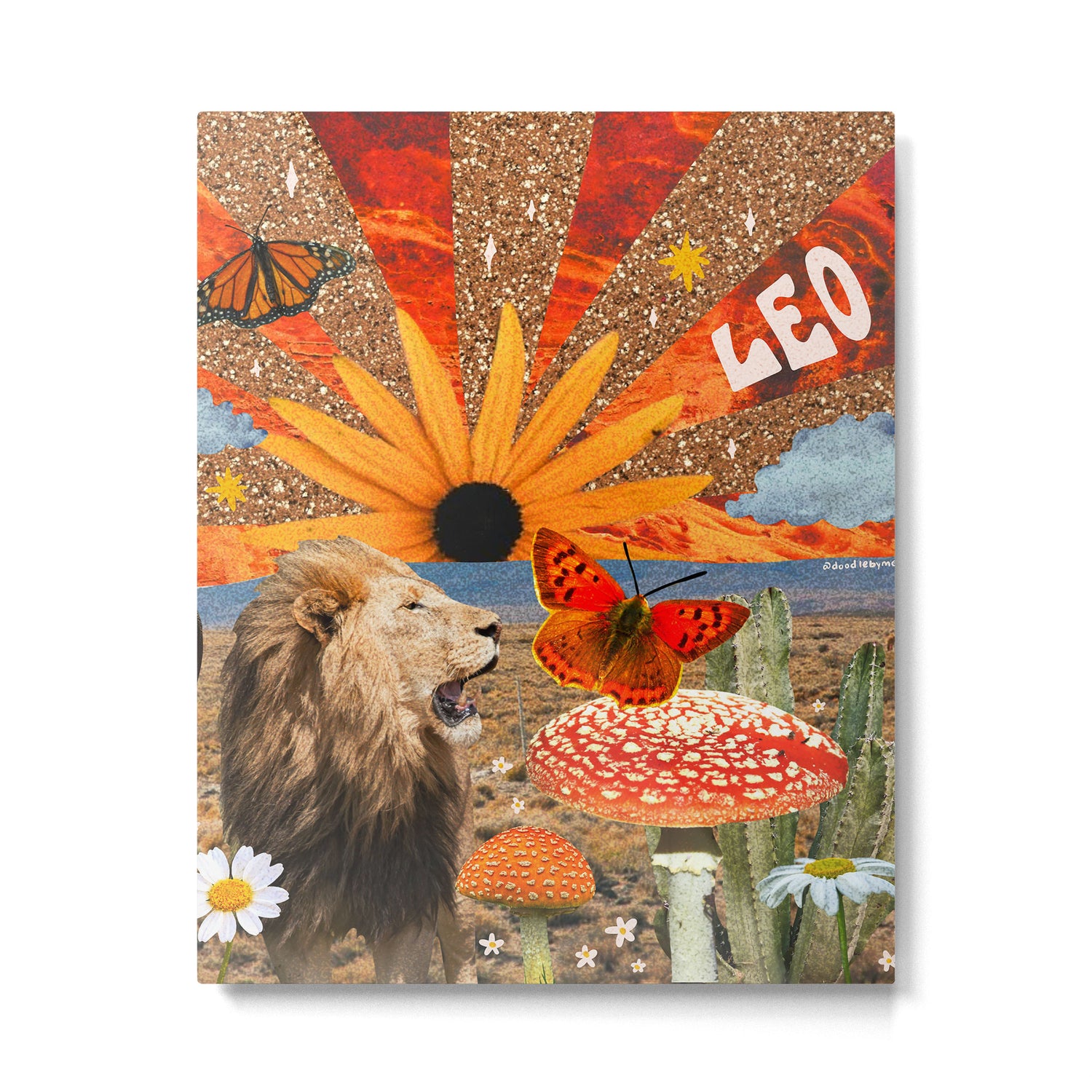 Leo Collage Metal Print Gallery Image 6