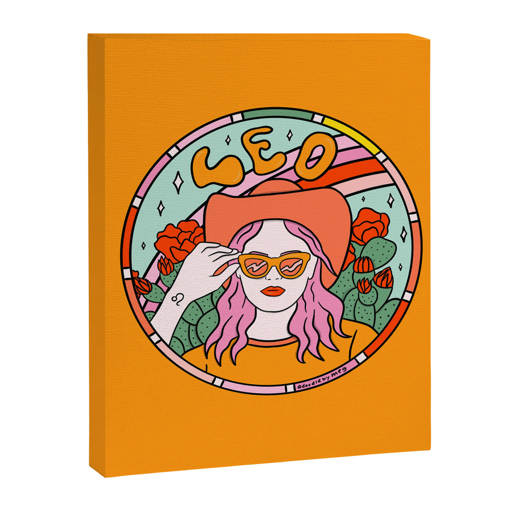 Leo Cowgirl Canvas Print Gallery Image 8