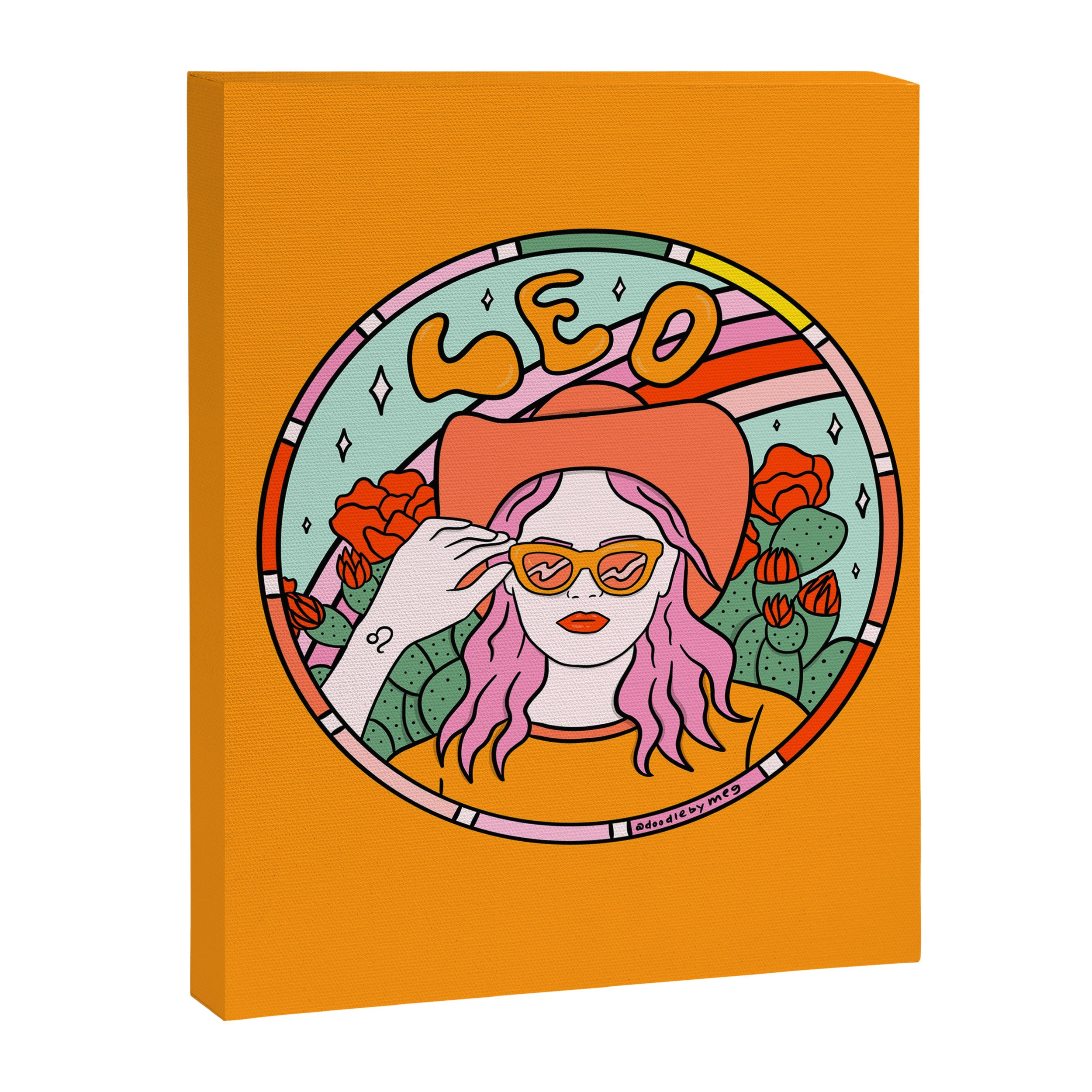 Leo Cowgirl Canvas Print Gallery Image 8