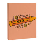 Leo Crayon Canvas Print Gallery Image 8