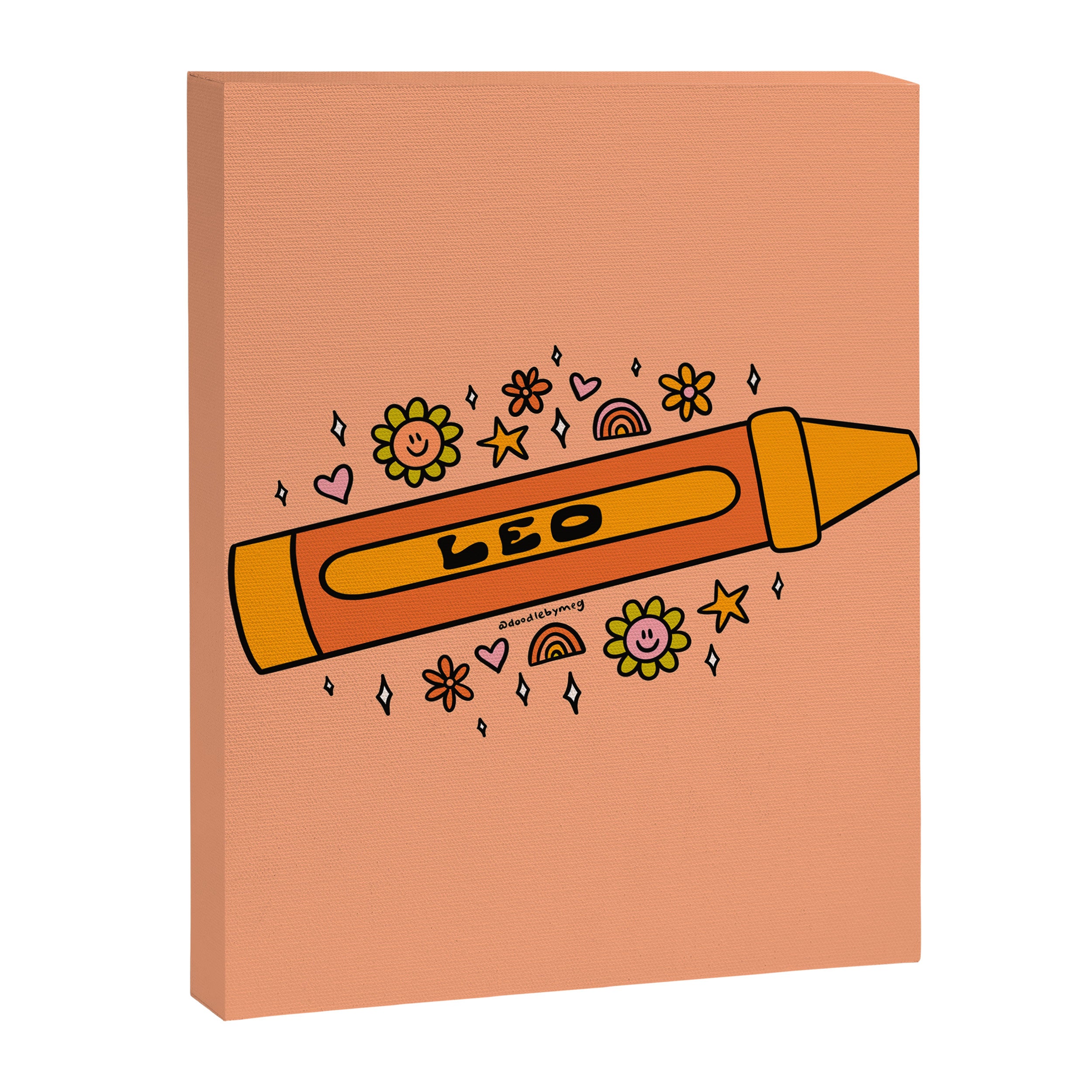 Leo Crayon Canvas Print Gallery Image 8