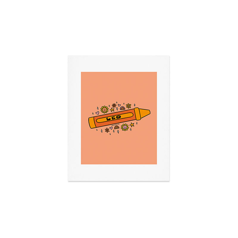 Leo Crayon Art Print Gallery Image 1