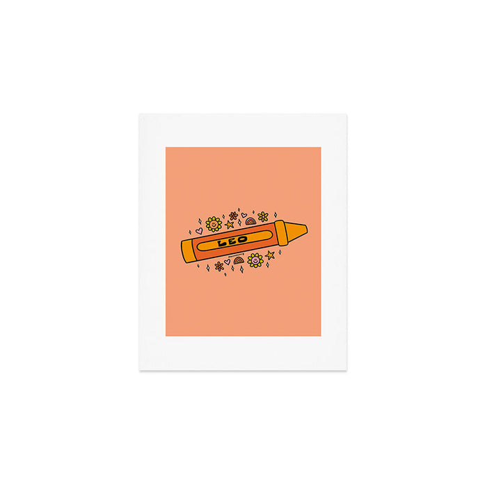 Leo Crayon Art Print Gallery Image 1