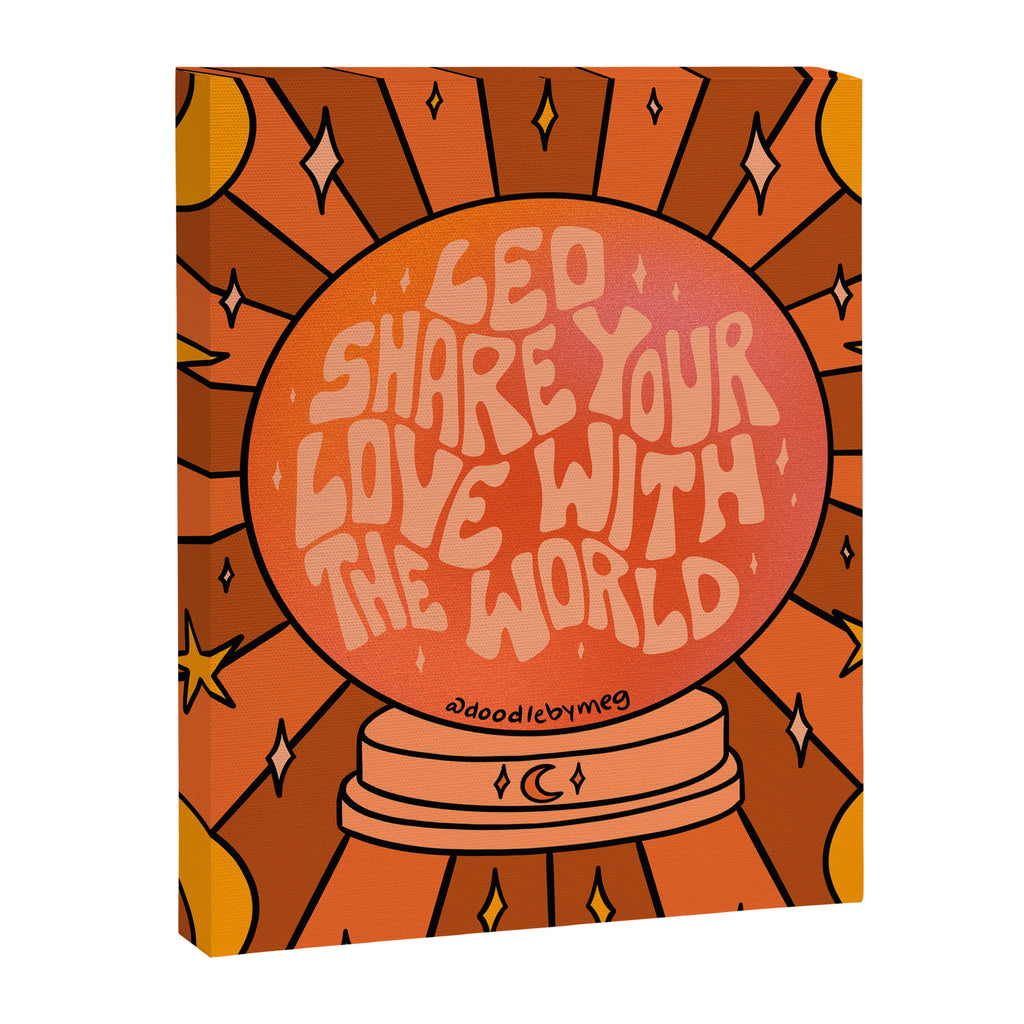 Leo Crystal Ball Canvas Print Gallery Image 8