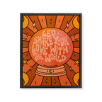 Leo Crystal Ball Framed Canvas Print Gallery Image 8