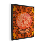 Leo Crystal Ball Framed Canvas Print Gallery Image 2