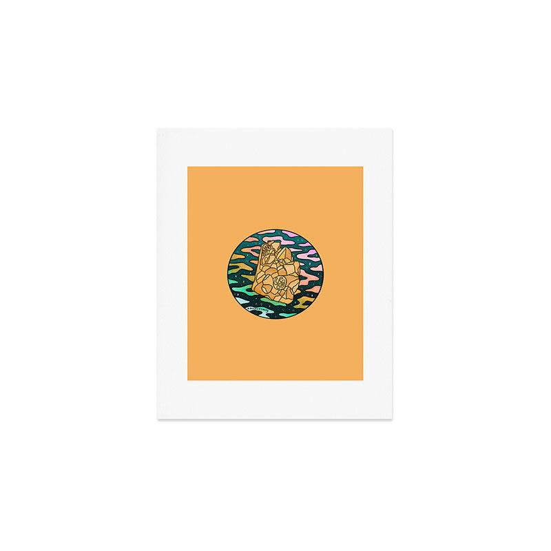Leo Crystal Art Print Gallery Image 1