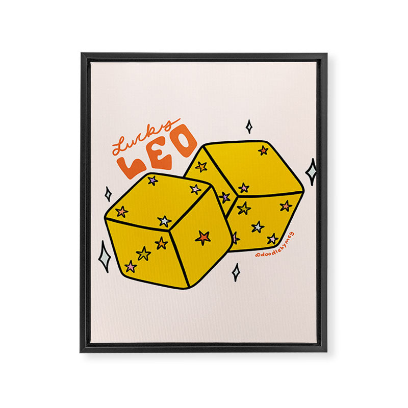 Leo Dice Framed Canvas Print Gallery Image 8