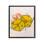 Leo Dice Framed Canvas Print Gallery Image 8