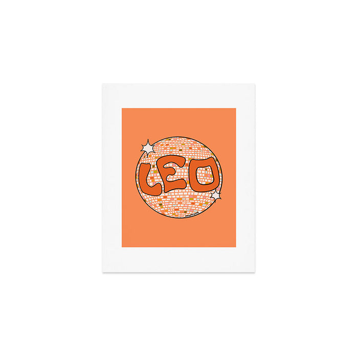 Leo Disco Ball Art Print Gallery Image 1