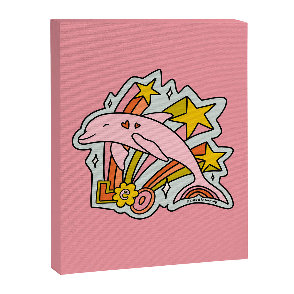 Leo Dolphin Canvas Print Gallery Image 8