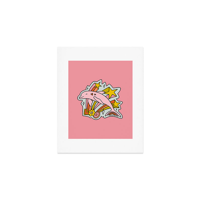Leo Dolphin Art Print Gallery Image 1