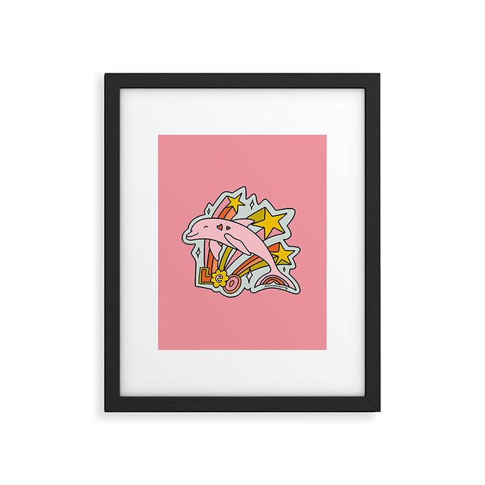 Leo Dolphin Framed Art Print Gallery Image 1