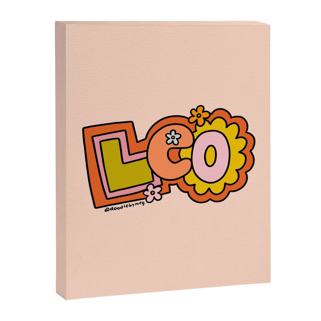Leo Doodle Letters Canvas Print Gallery Image 8