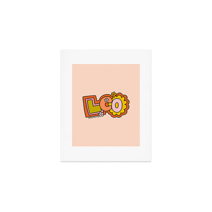 Leo Doodle Letters Art Print Gallery Image 1