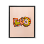 Leo Doodle Letters Framed Canvas Print Gallery Image 8