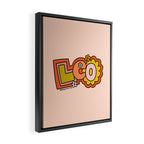 Leo Doodle Letters Framed Canvas Print Gallery Image 2