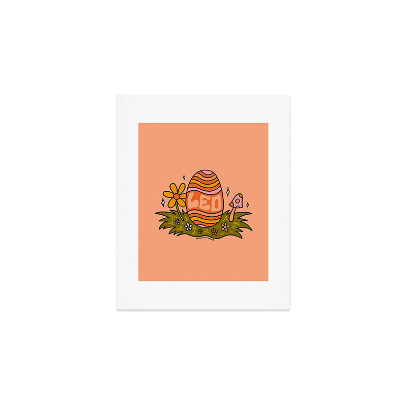 Leo Easter Egg Art Print Gallery Image 1