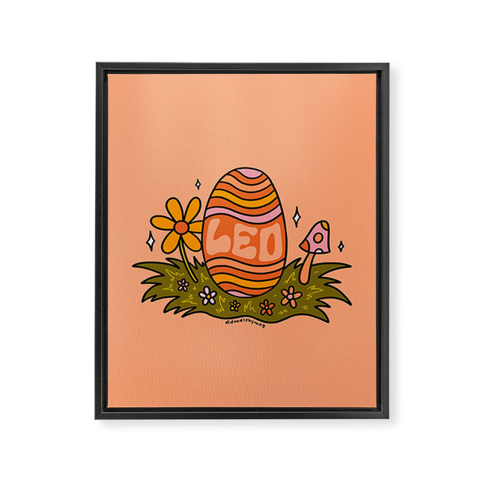 Leo Easter Egg Framed Canvas Print Gallery Image 1