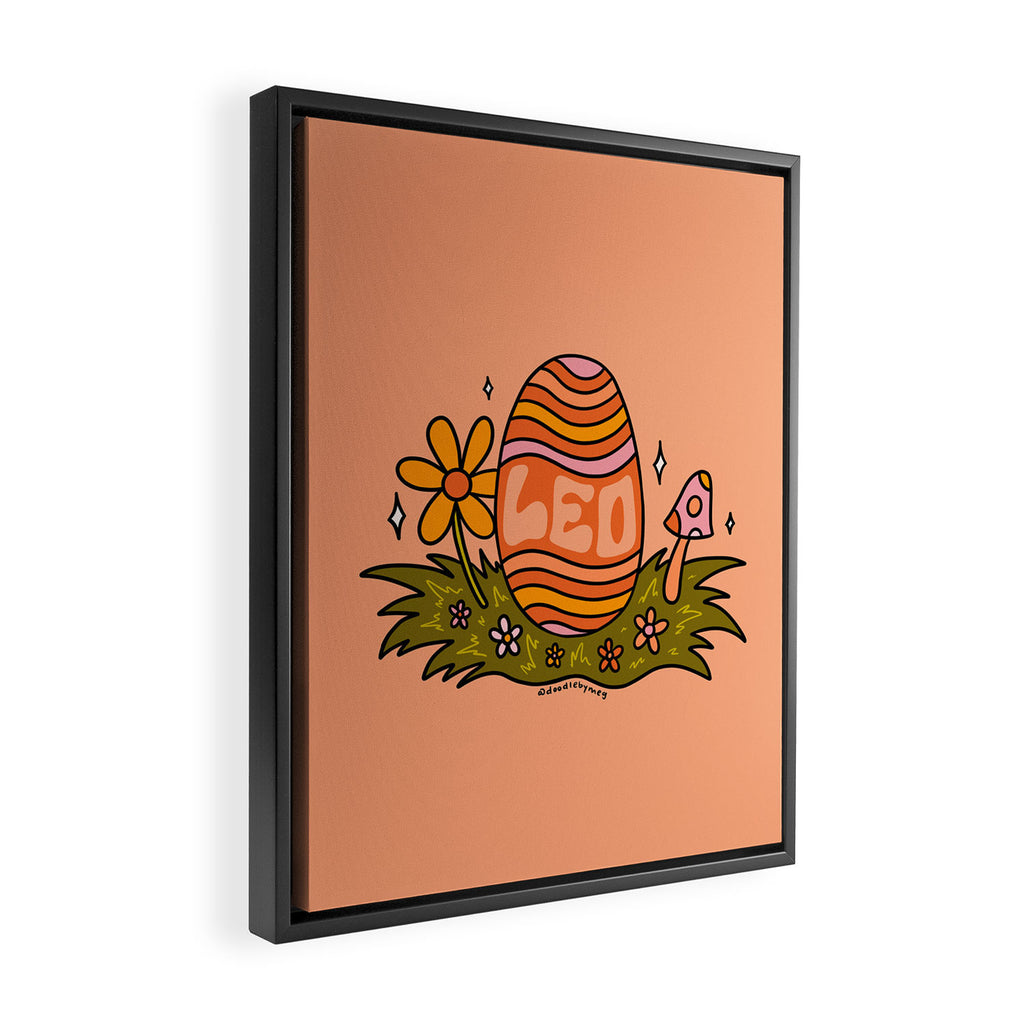 Leo Easter Egg Framed Canvas Print Gallery Image 2