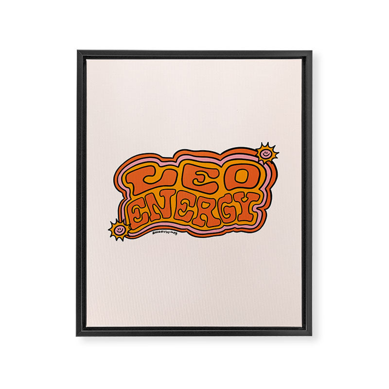 Leo Energy Framed Canvas Print Gallery Image 8