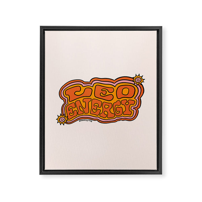 Leo Energy Framed Canvas Print Gallery Image 1