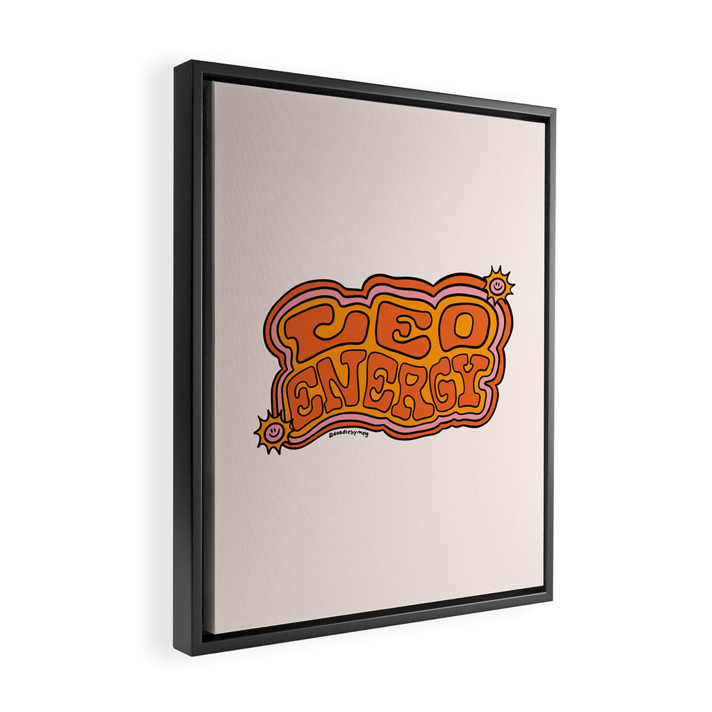 Leo Energy Framed Canvas Print Gallery Image 2