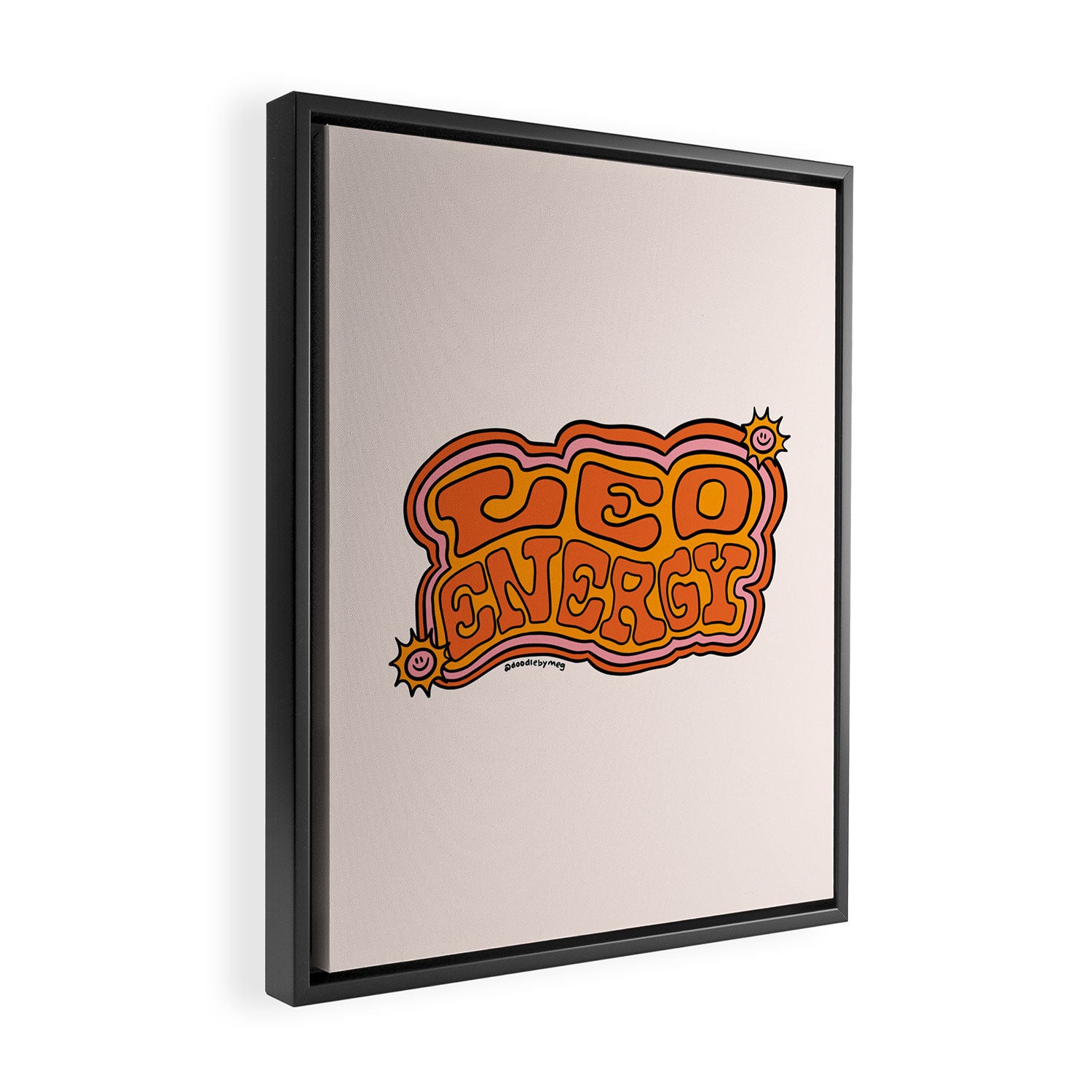 Leo Energy Framed Canvas Print Gallery Image 2