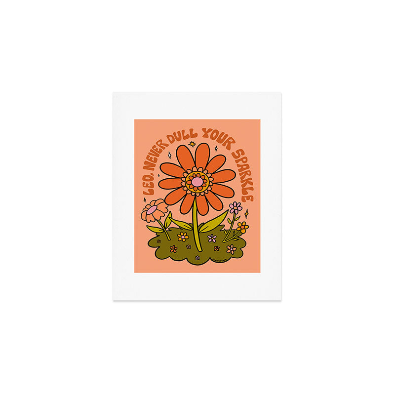 Leo Flower Art Print Gallery Image 1