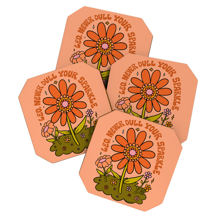 Leo Flower Coaster Gallery Image 1