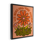 Leo Flower Framed Canvas Print Gallery Image 2