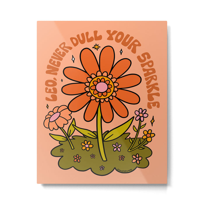 Leo Flower Metal Print Gallery Image 1