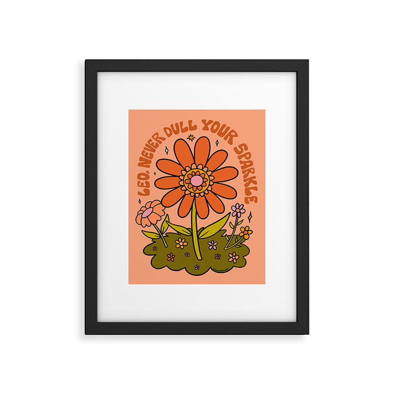 Leo Flower Framed Art Print Gallery Image 6