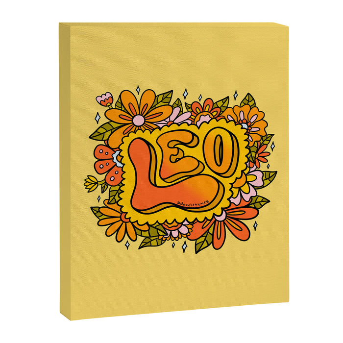 Leo Flowers Canvas Print Gallery Image 1