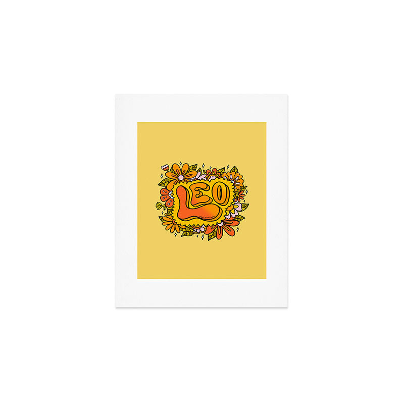 Leo Flowers Art Print Gallery Image 1