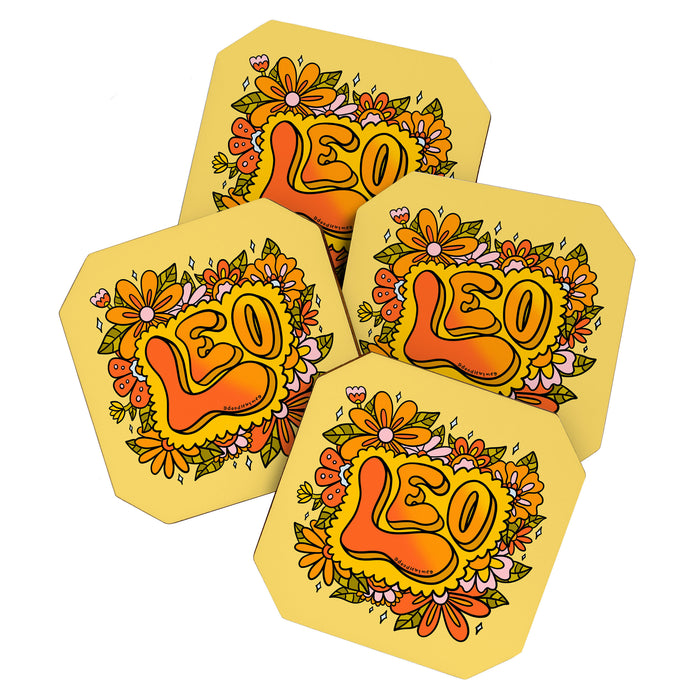 Leo Flowers Coaster Gallery Image 1
