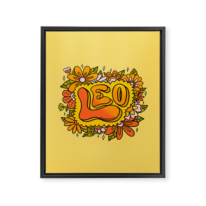 Leo Flowers Framed Canvas Print Gallery Image 8