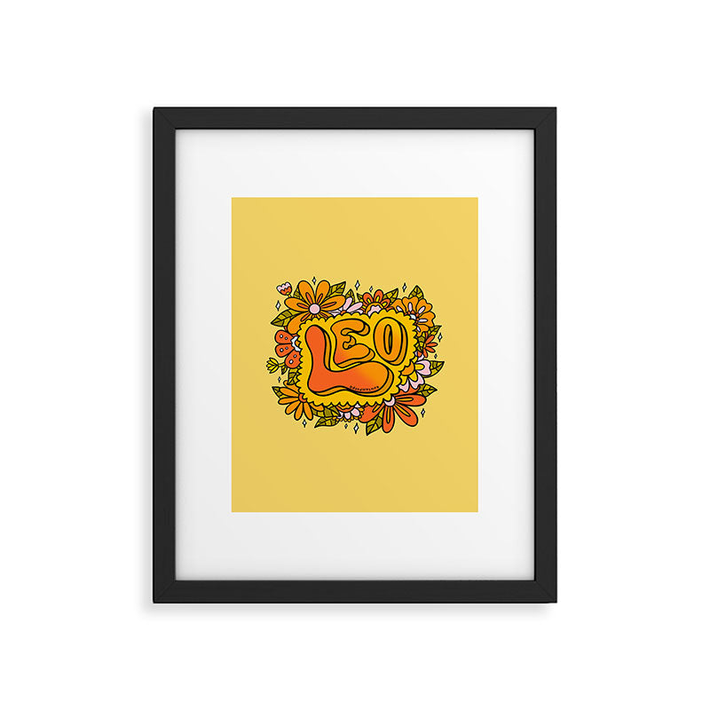 Leo Flowers Framed Art Print Gallery Image 6