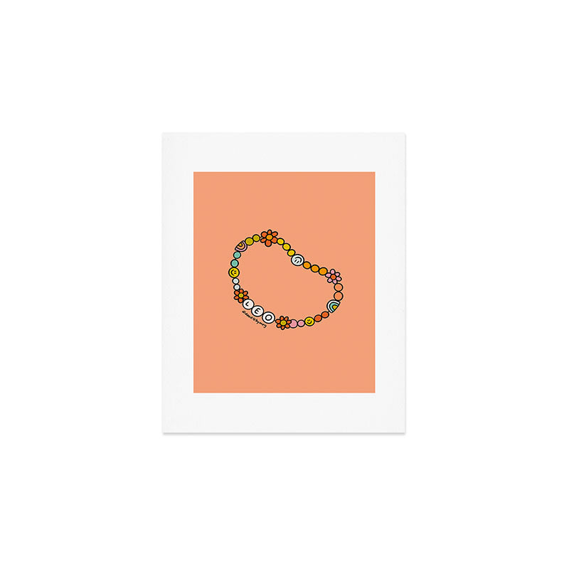 Leo Friendship Bracelet Art Print Gallery Image 1
