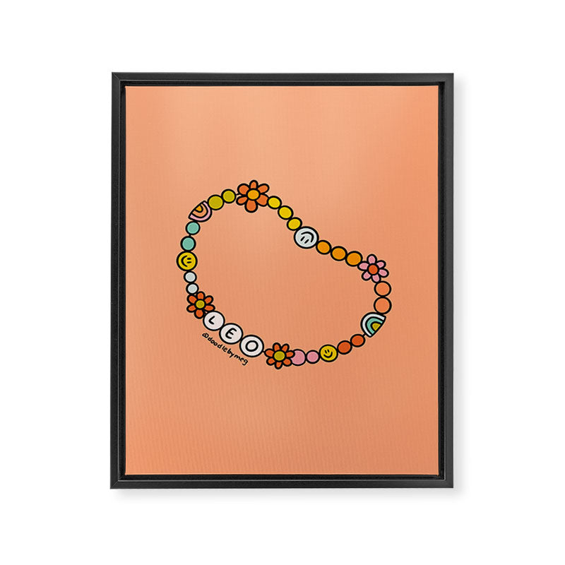 Leo Friendship Bracelet Framed Canvas Print Gallery Image 8