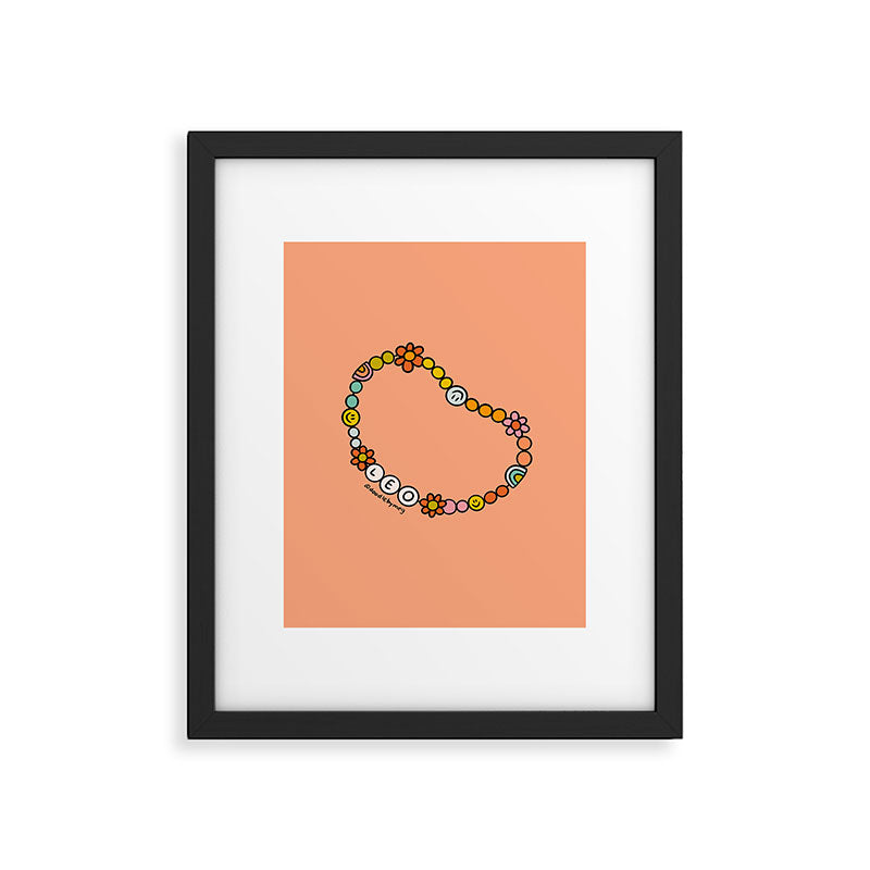 Leo Friendship Bracelet Framed Art Print Gallery Image 6