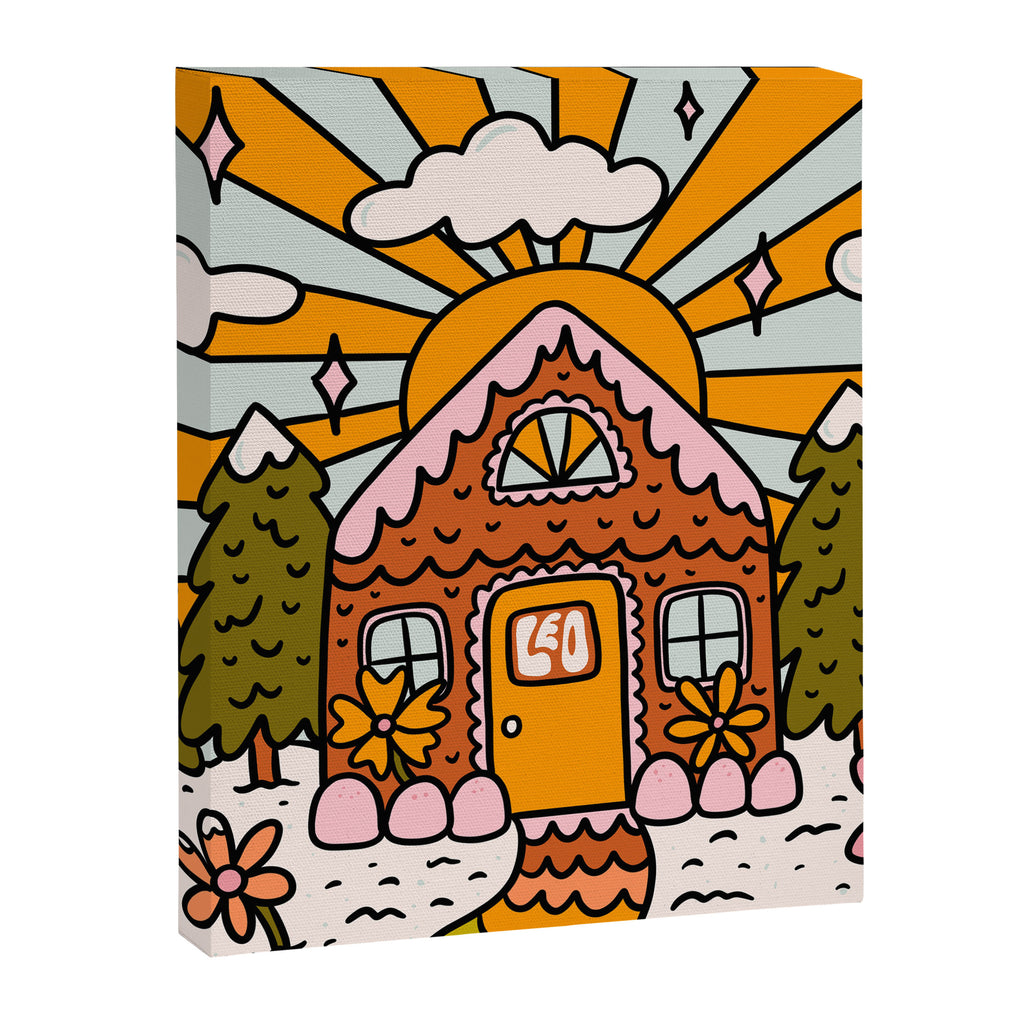 Leo Gingerbread House Canvas Print Gallery Image 8