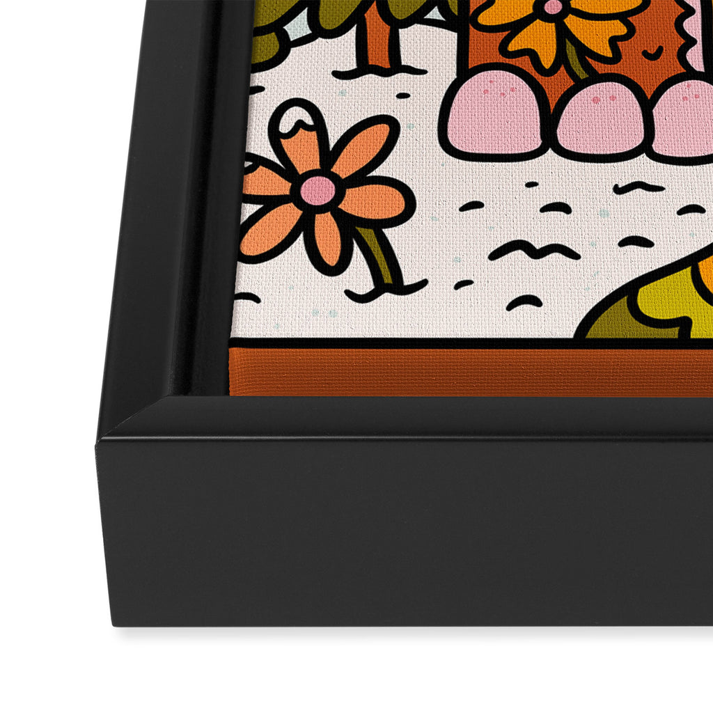Leo Gingerbread House Framed Canvas Print Gallery Image 3