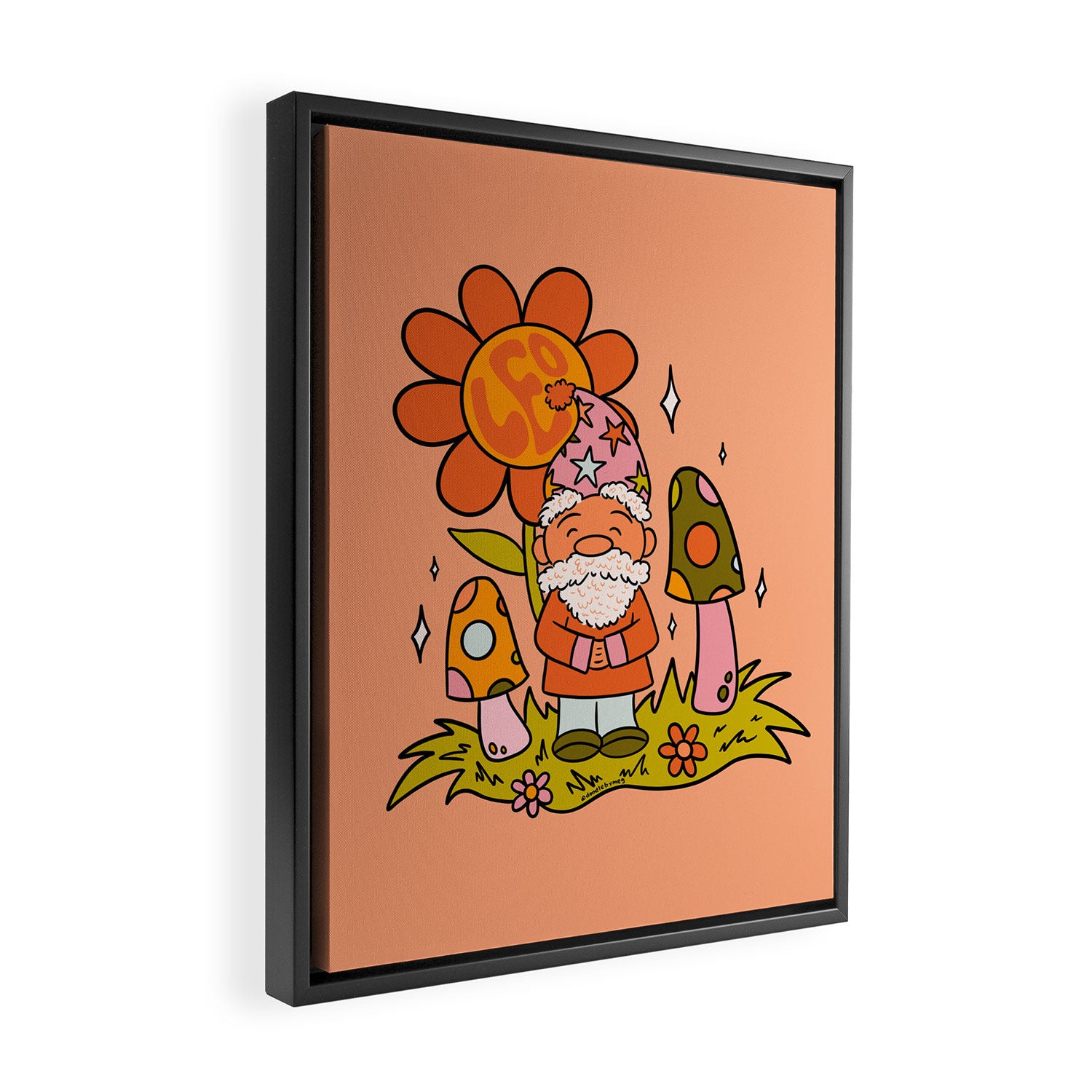 Leo Gnome Framed Canvas Print Gallery Image 2