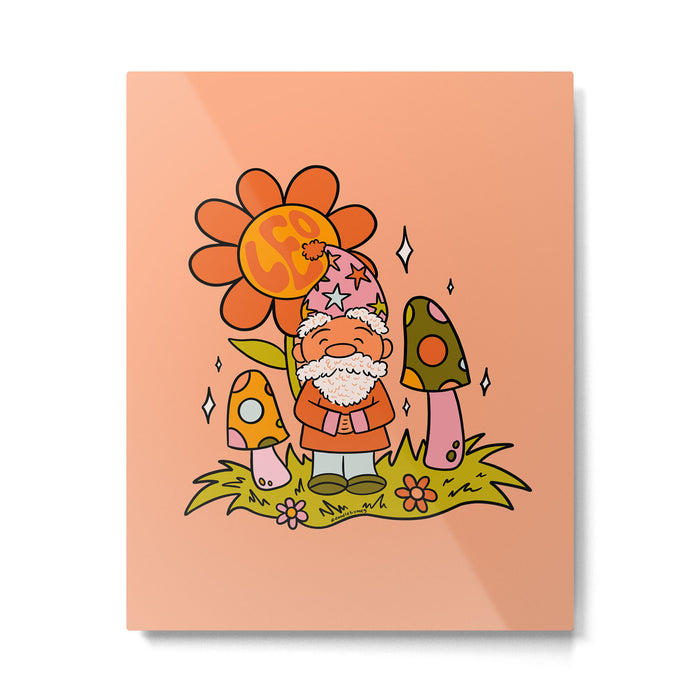 Leo Gnome Metal Print Gallery Image 1