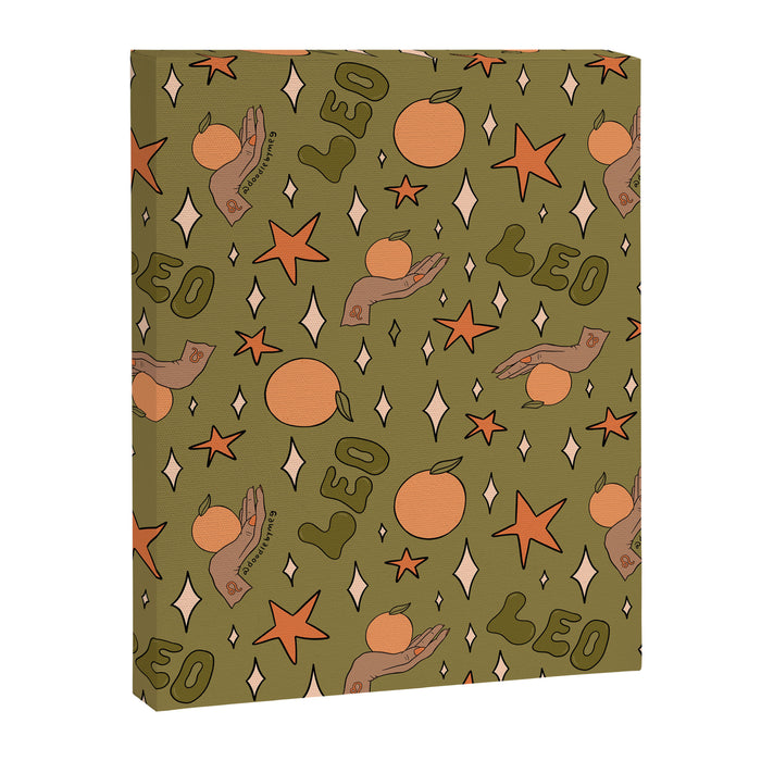 Leo Grapefruit Print Canvas Print Gallery Image 1